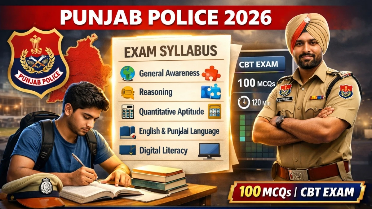 Punjab Police Constable Exam Pattern 2026
