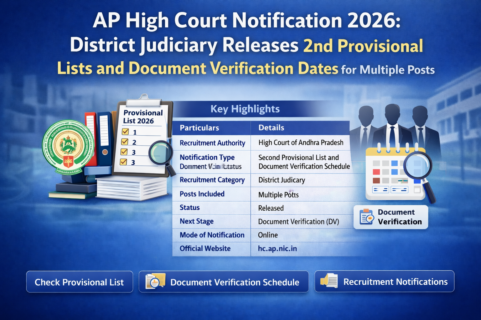 AP High Court Notification 2026
