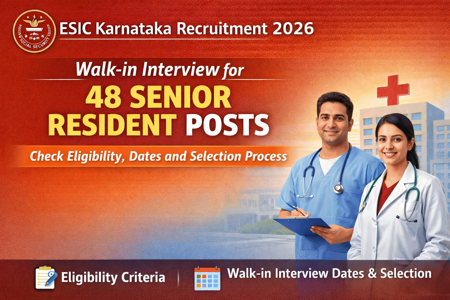 ESIC Karnataka Recruitment 2026