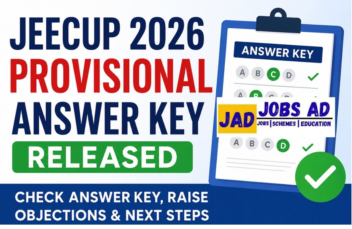 JEECUP 2026 Provisional Answer Key Released
